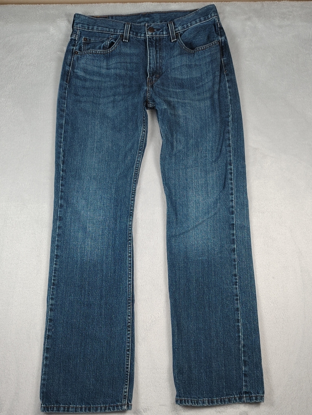 Levi's Mens Medium Wash Denim 527 Slim Fit Boot Cut Jeans Size 32 x 34 - Picture 3 of 12